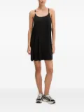 Ea7 Emporio Armani logo-embellished slip mini dress - Black