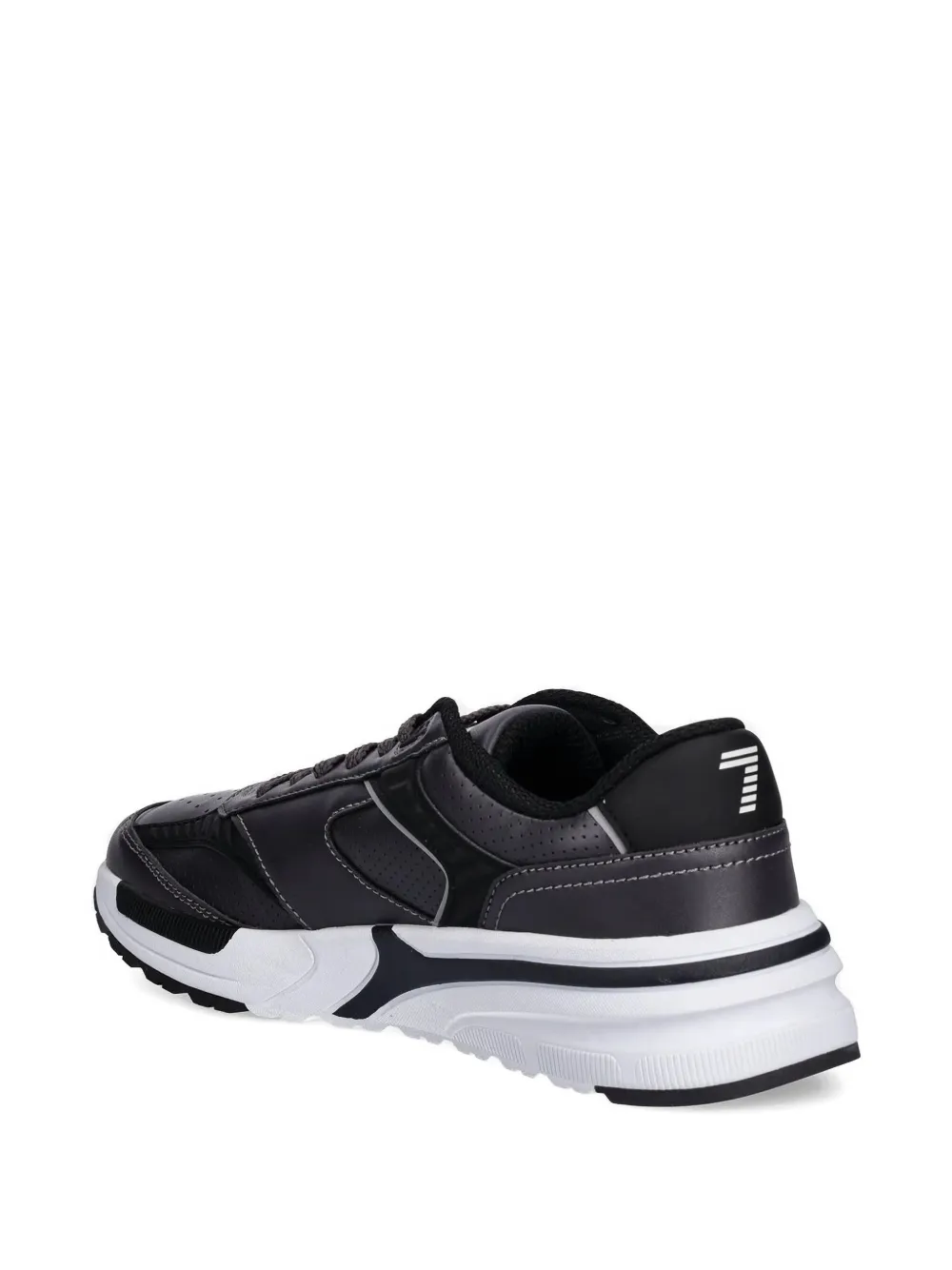 Ea7 Emporio Armani Sneakers met geperforeerde vlakken Zwart