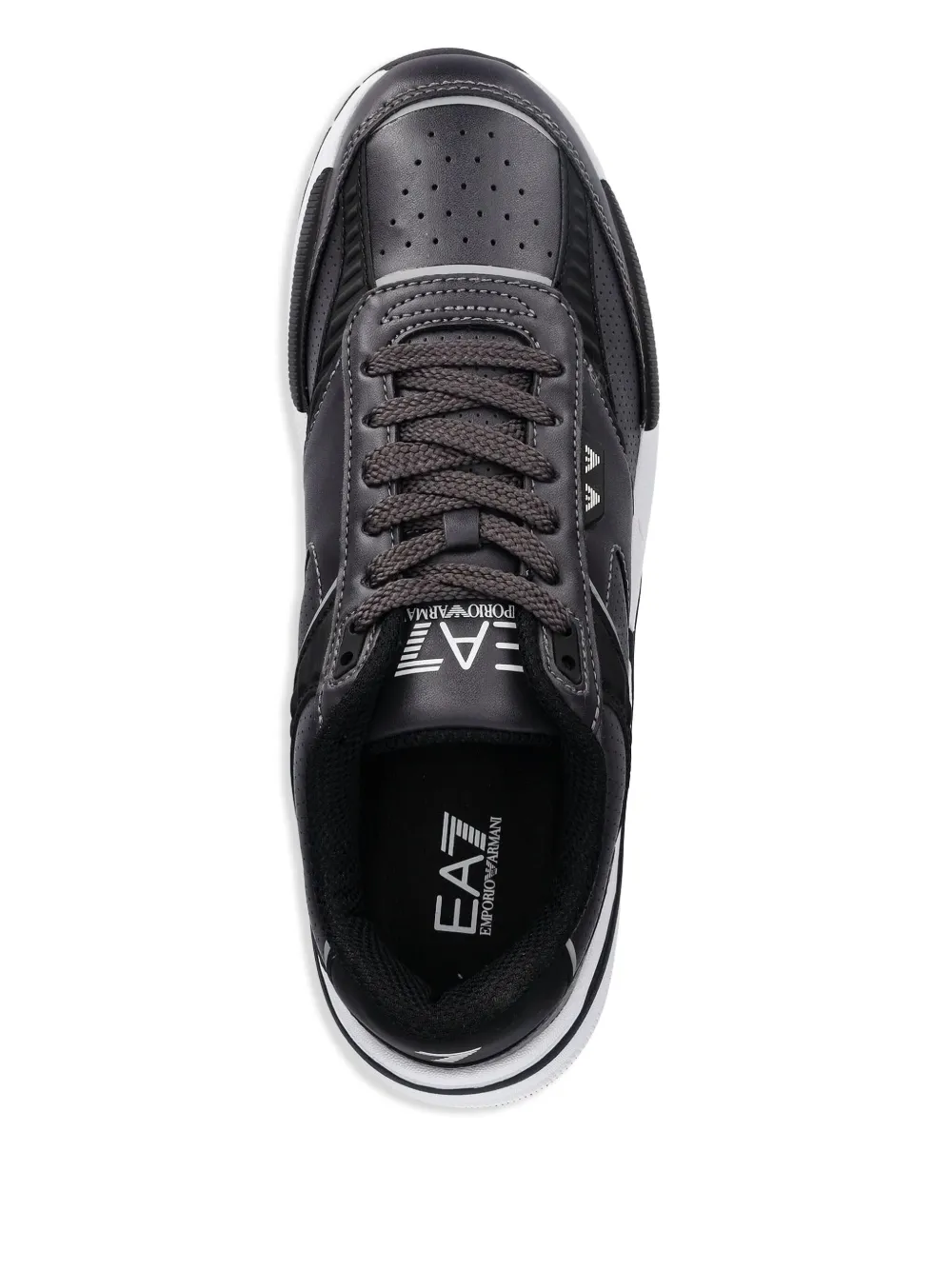 Ea7 Emporio Armani Sneakers met geperforeerde vlakken Zwart