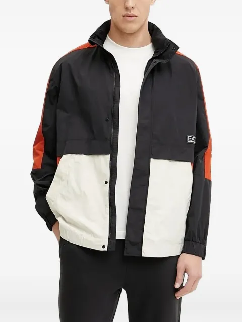 Ea7 Emporio Armani colour-block hooded jacket