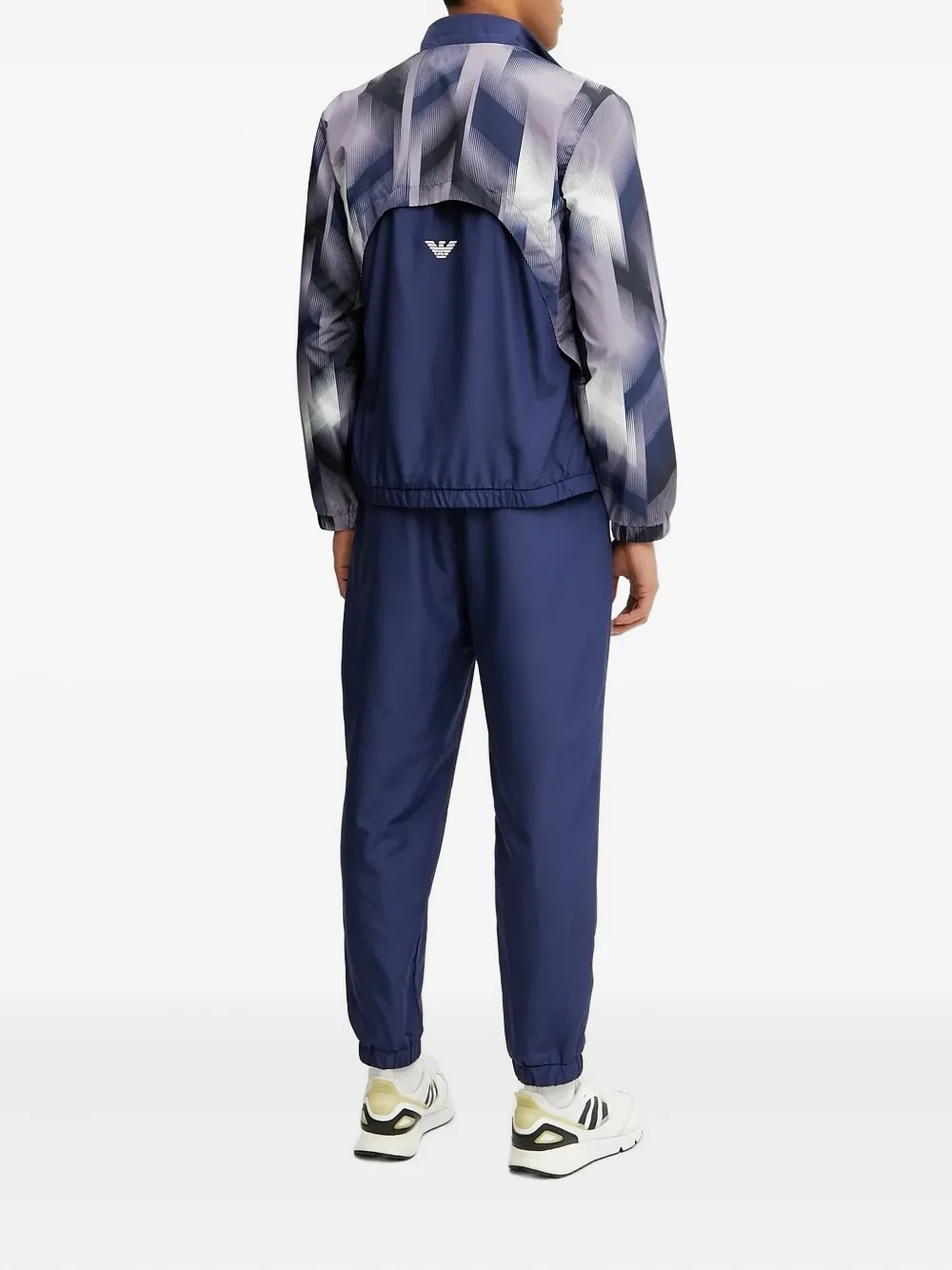 Ea7 Emporio Armani Trainingsbroek met elastische taille - Blauw