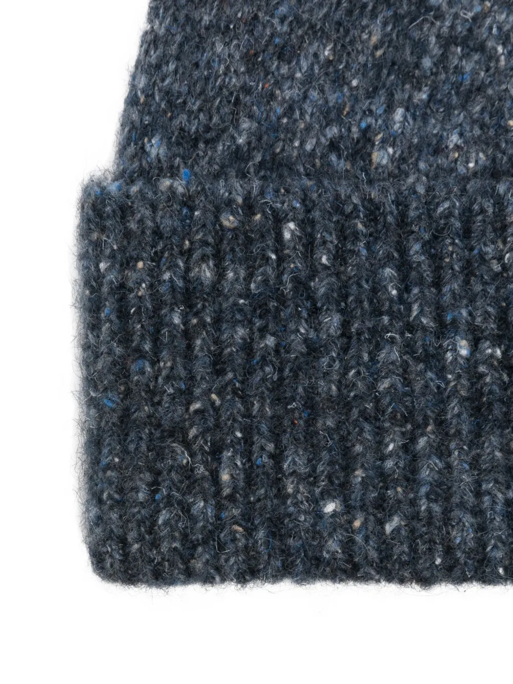 Brunello Cucinelli Wollen muts met spikkels Blauw