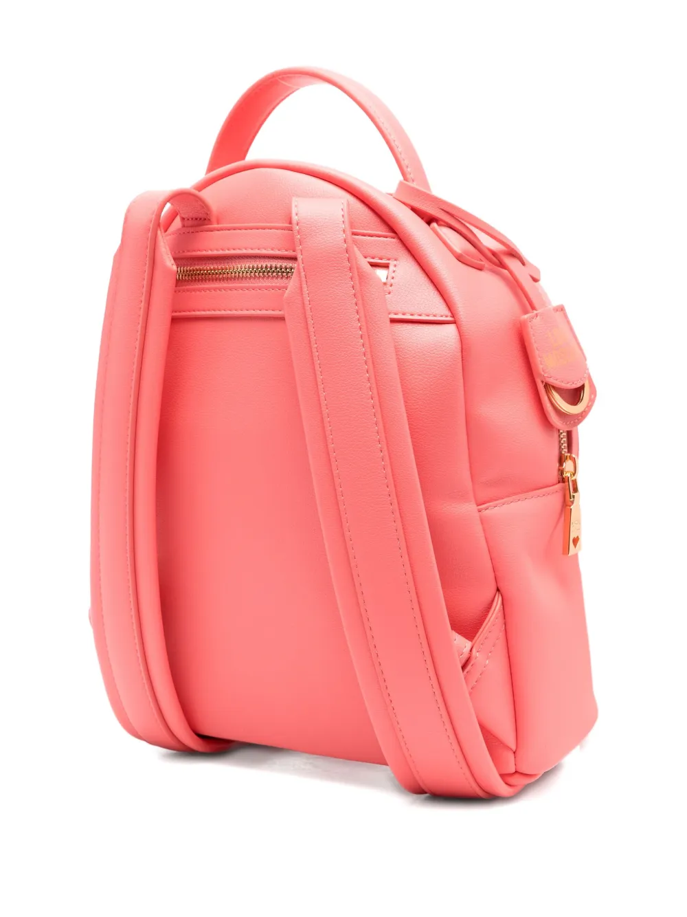 Love Moschino Rugzak met logo-reliëf Roze