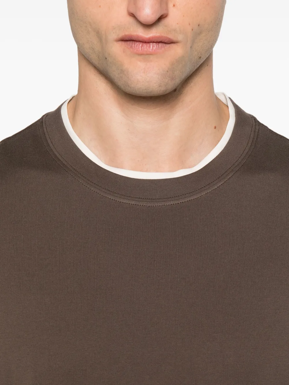 Brunello Cucinelli Katoenen T-shirt Bruin