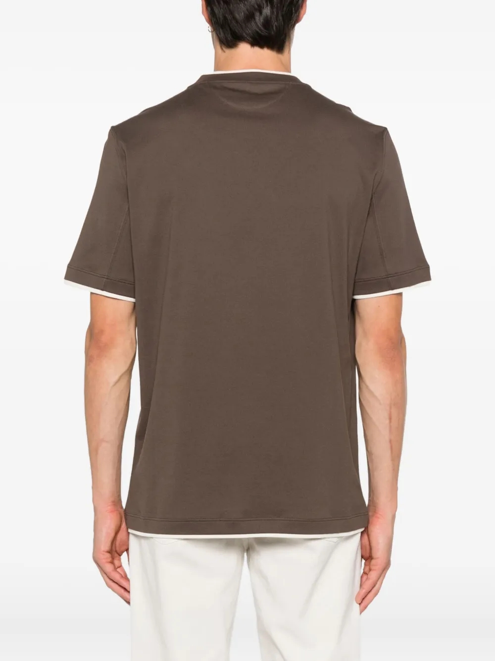 Brunello Cucinelli Katoenen T-shirt Bruin