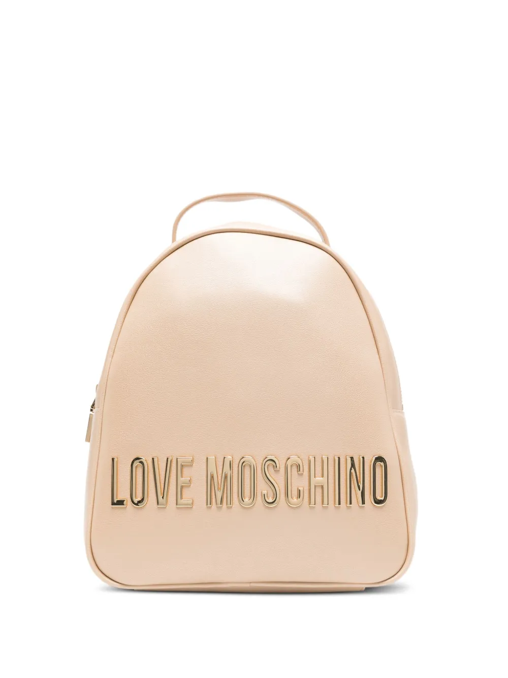 Love Moschino logo-lettering backpack Beige