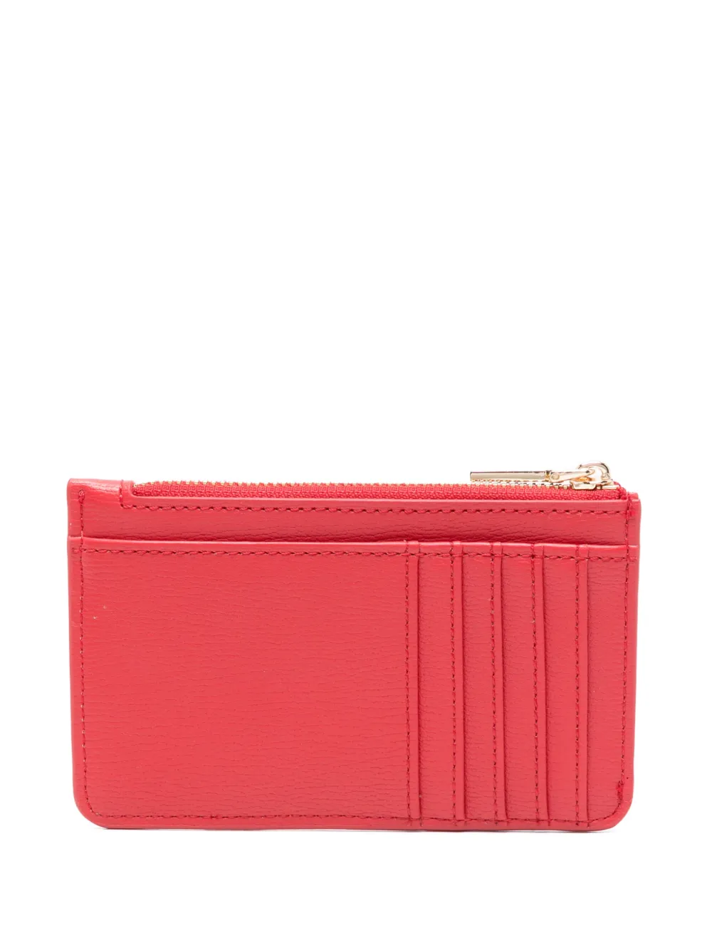 Love Moschino logo-lettering card holder Rood