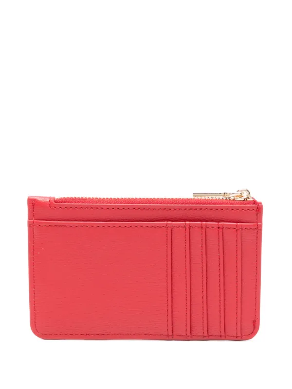 Love Moschino logo-lettering Card Holder Red FARFETCH ID