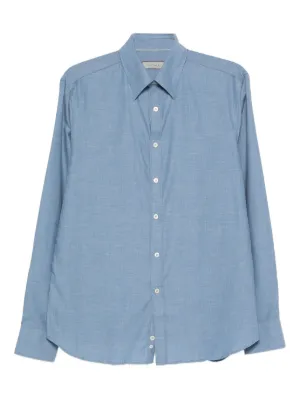 Lardini リネンシャツ | ブルー | FARFETCH JP