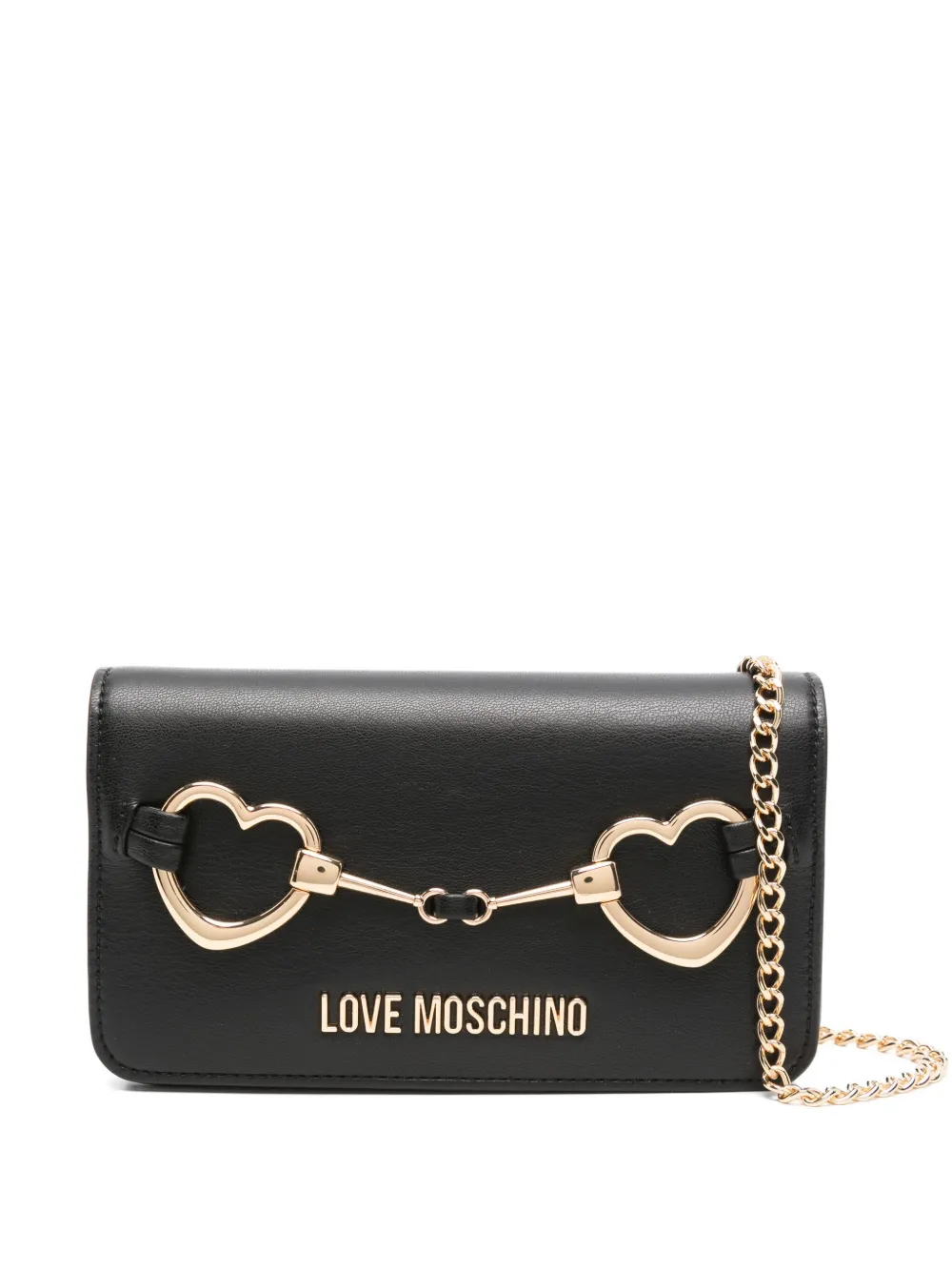 Love Moschino Hearts cross body bag Zwart