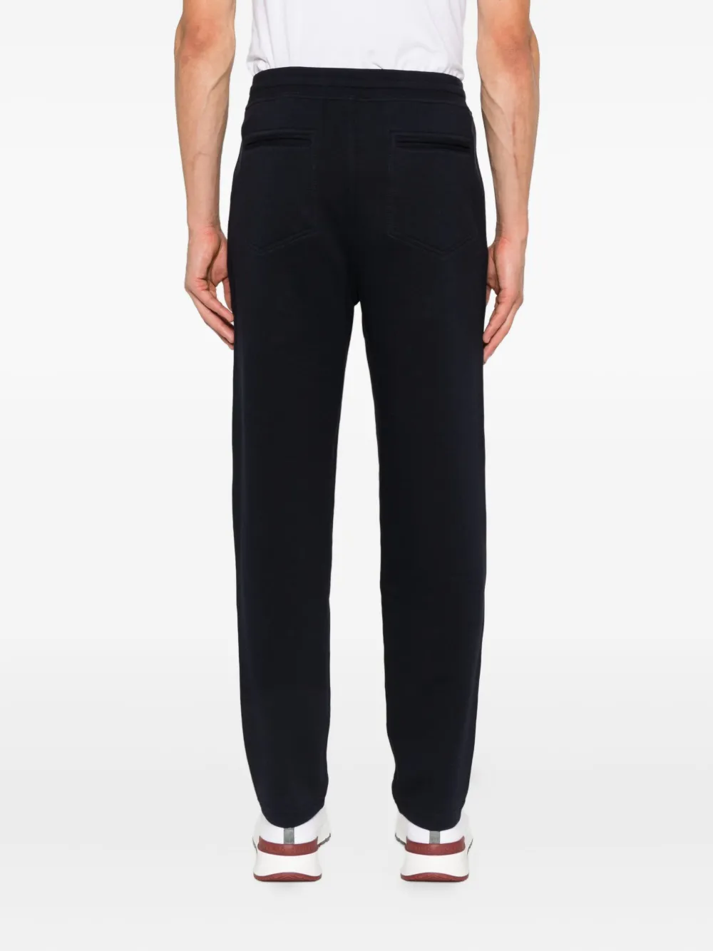 Brunello Cucinelli Cotton Sweatpants Mid-rise Waist In Black