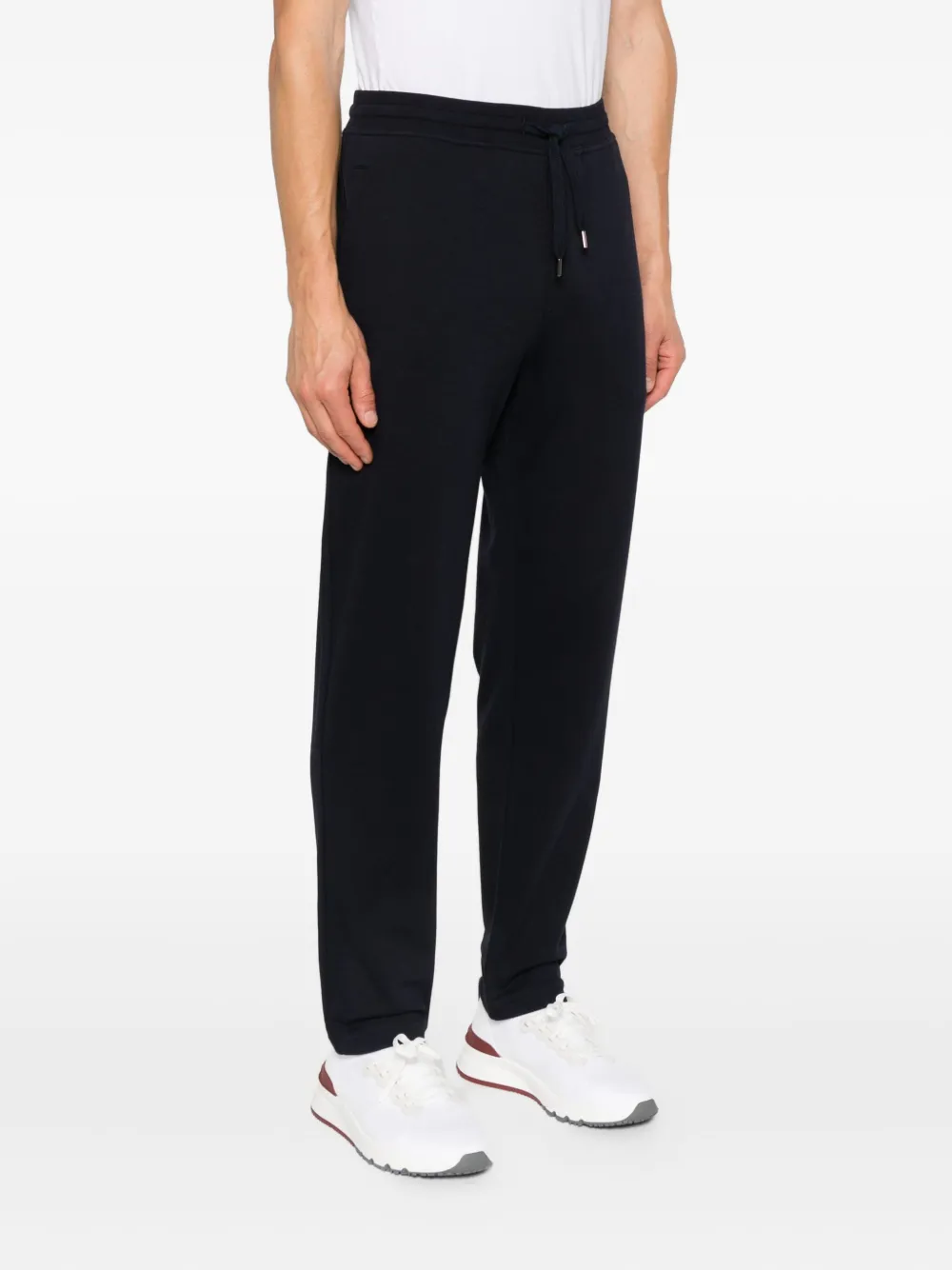 Brunello Cucinelli Cotton Sweatpants Mid-rise Waist In Black