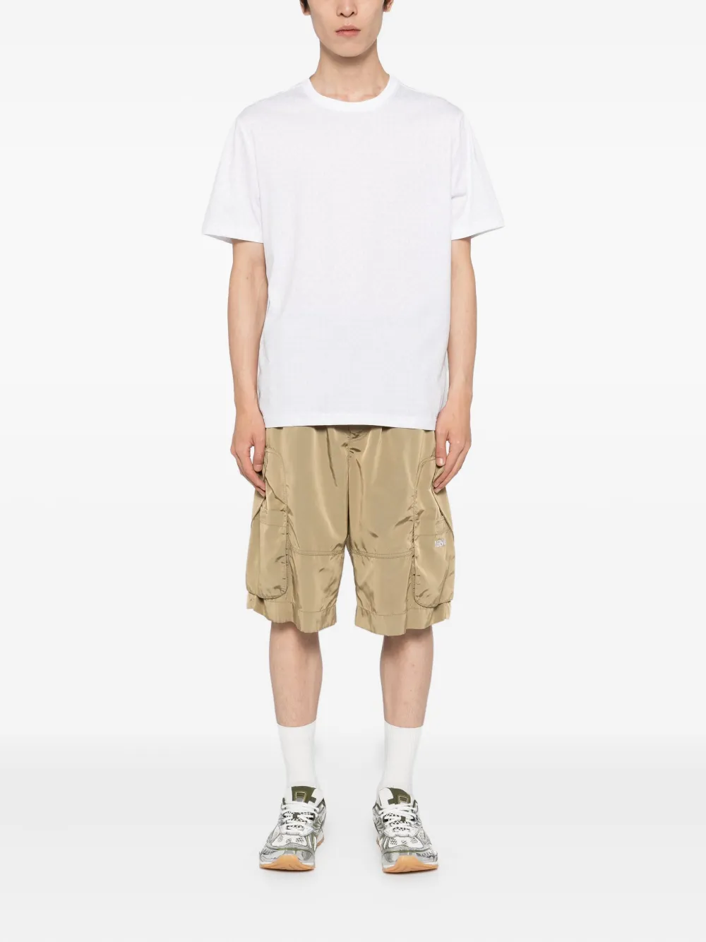 Michael Kors monogram-print cotton T-shirt - Wit