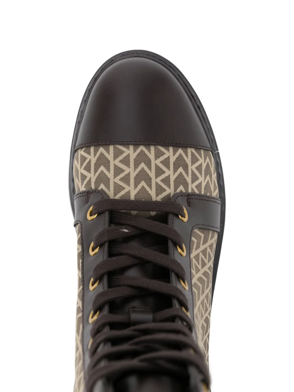 Michael Kors 50mm Blake combat boots Brown