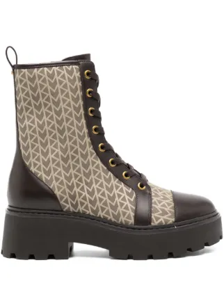 Michael Kors 50mm Blake Combat Boots | Brown | FARFETCH JO