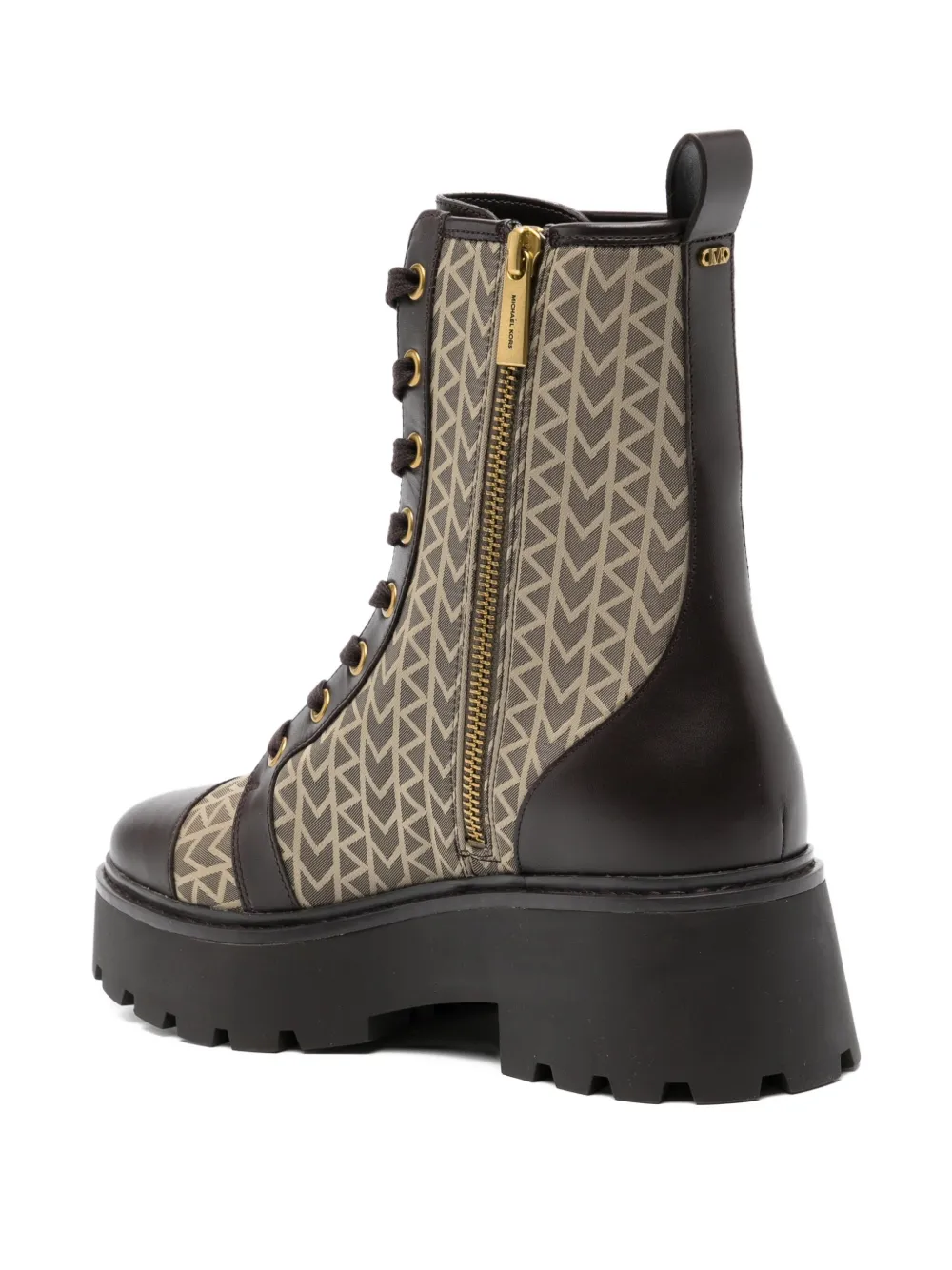 Michael Kors 50mm Blake combat boots Brown