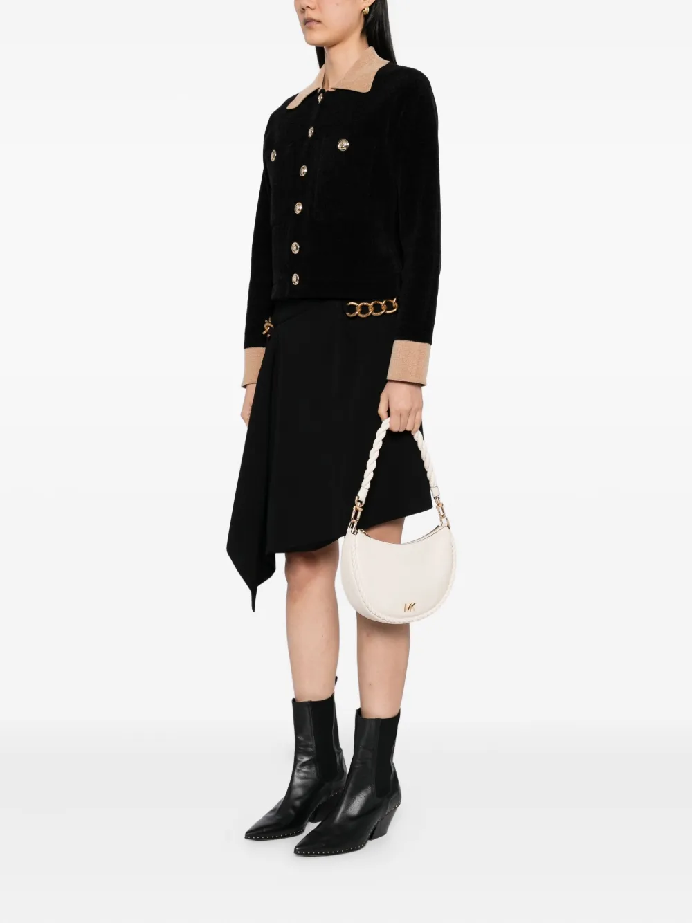Michael Kors Leren crossbodytas Beige