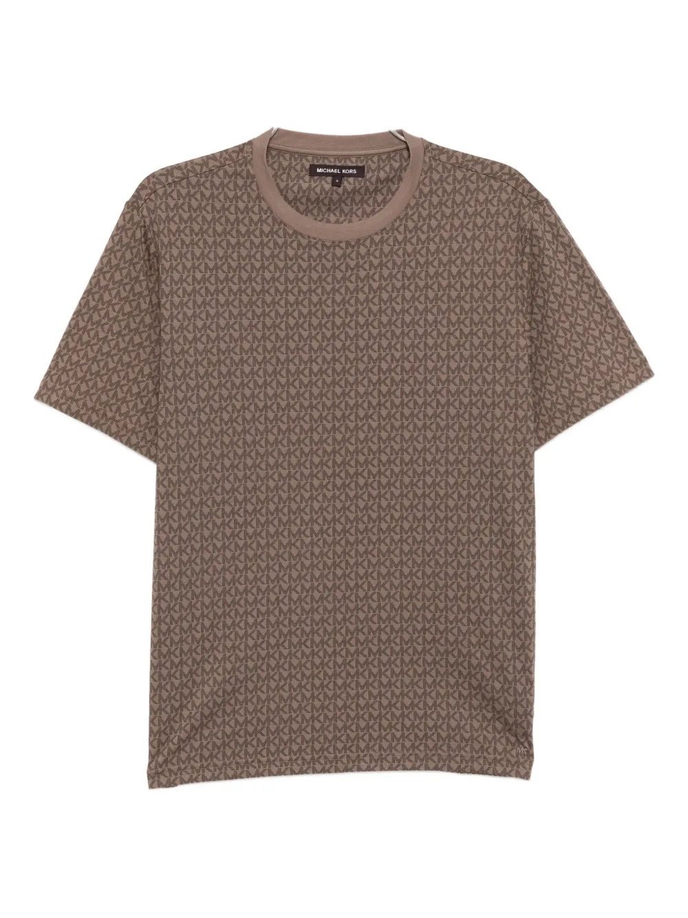 Michael Kors Katoenen T-shirt met logoprint Bruin