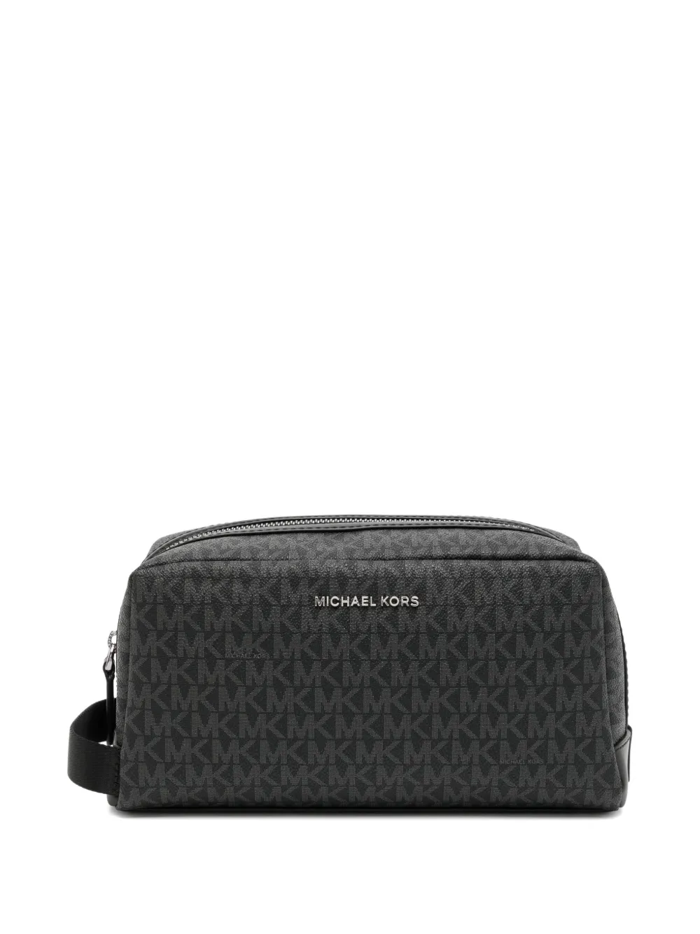 Michael Kors Hudson Signature Logo Wash Bag In Black