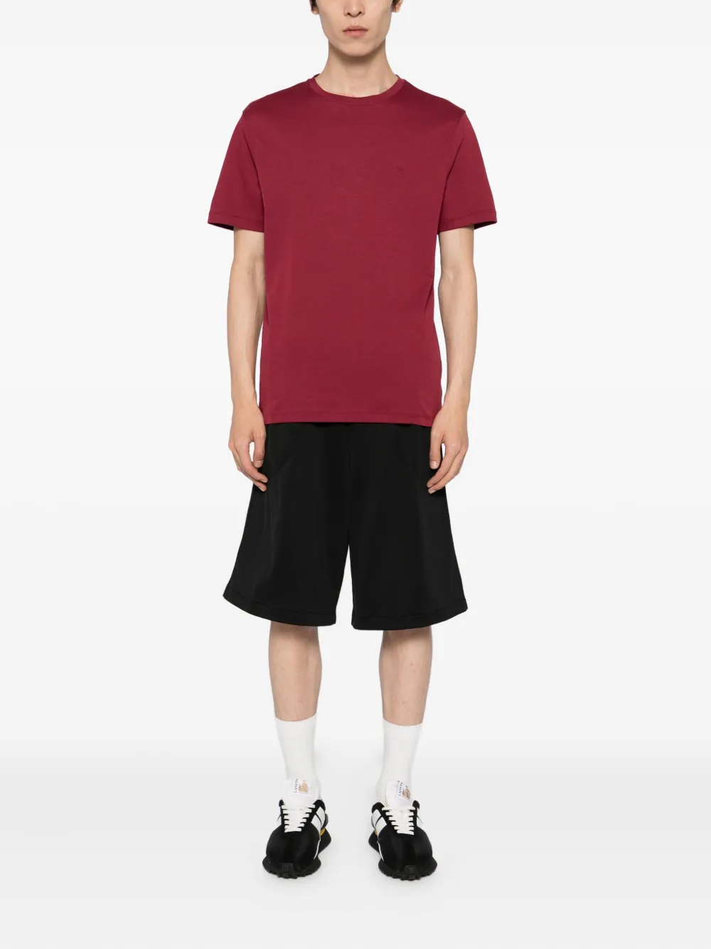 Michael Kors embroidered-logo cotton T-shirt - Rood