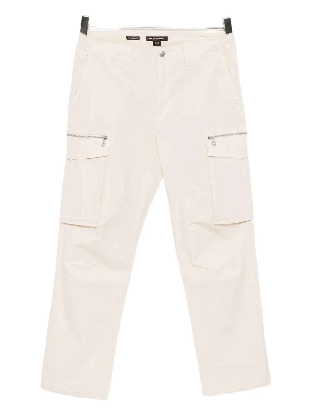 poplin cargo trousers