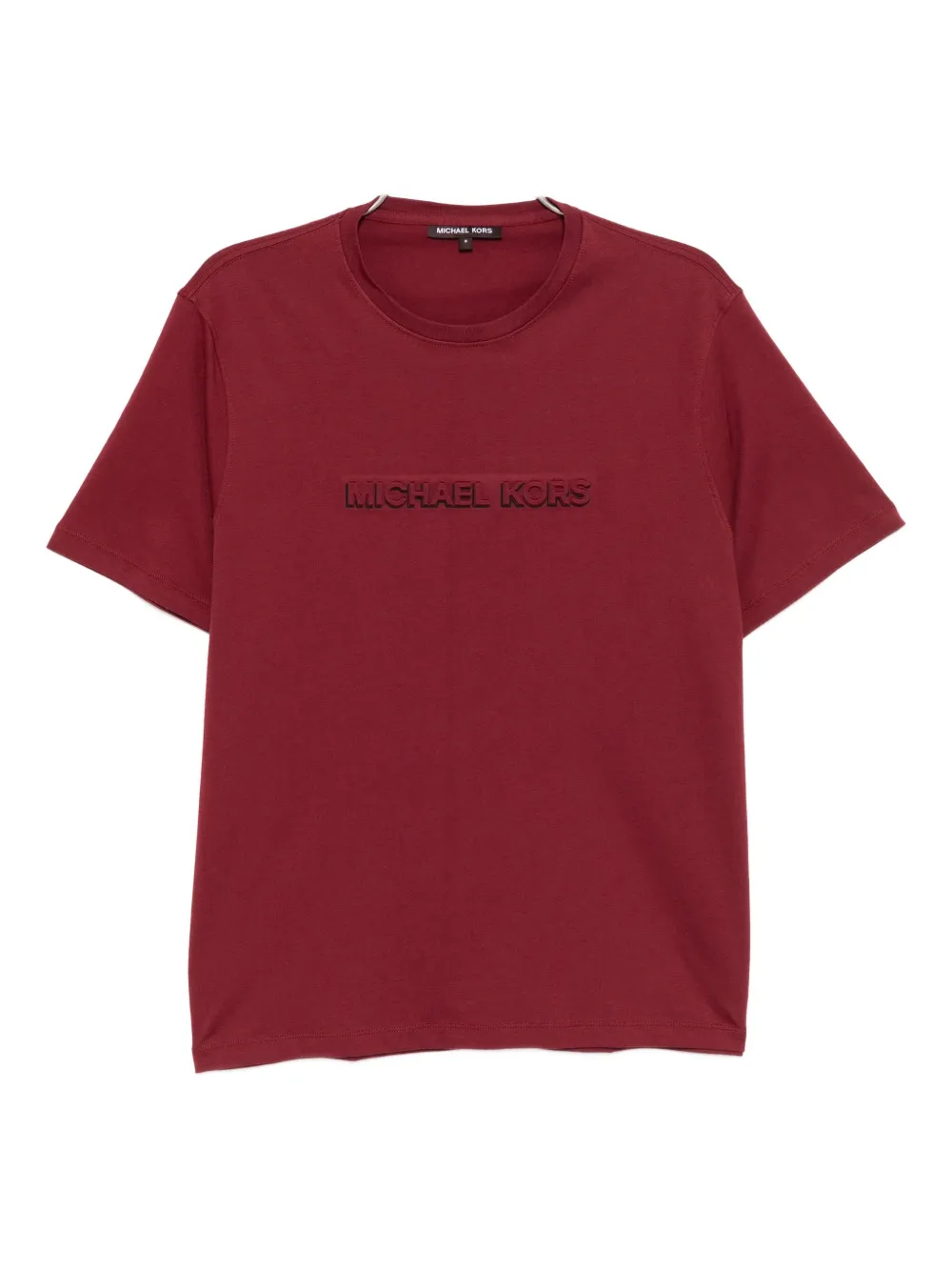 logo-embossed cotton T-shirt
