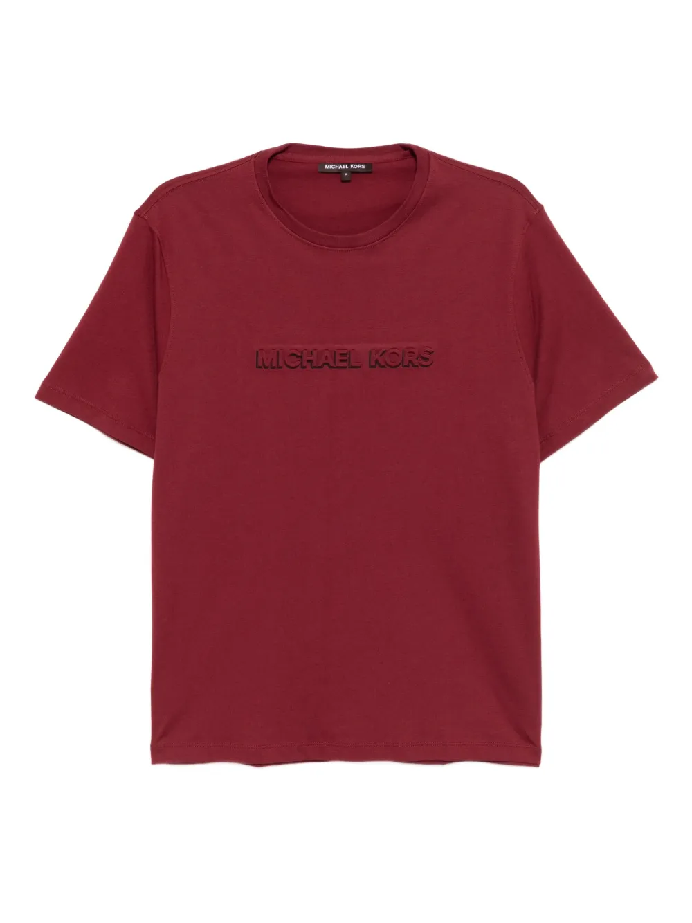 Michael Kors T-shirt met logo-reliëf Rood