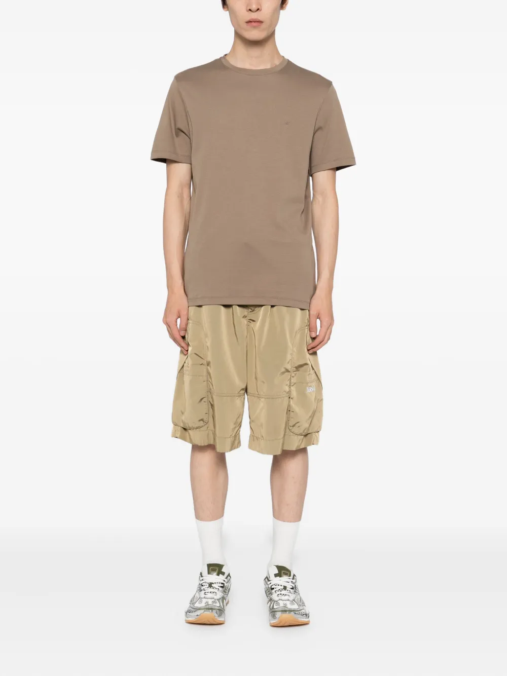 Michael Kors embroidered-logo cotton T-shirt - Bruin