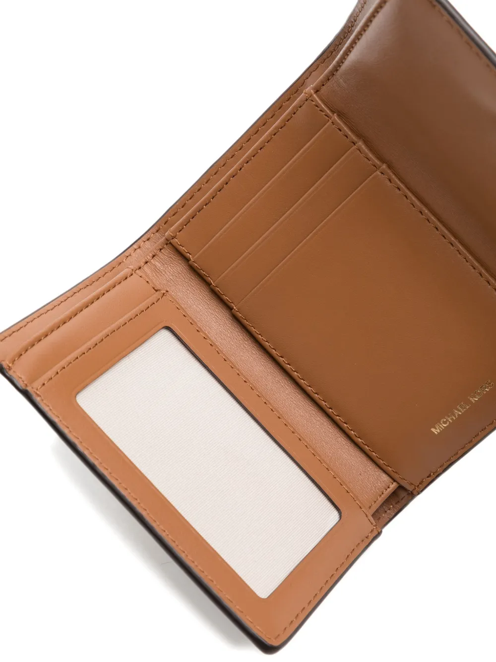 Michael Kors Medium Bryant Signature portemonnee met logo Beige