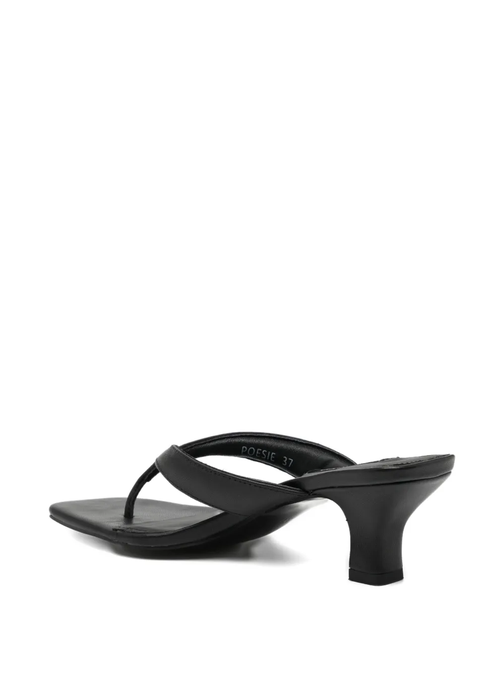 Senso 60 mm vierkant sandalen Zwart