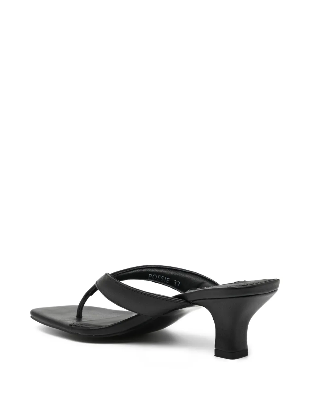 Senso 60 mm vierkant sandalen Zwart