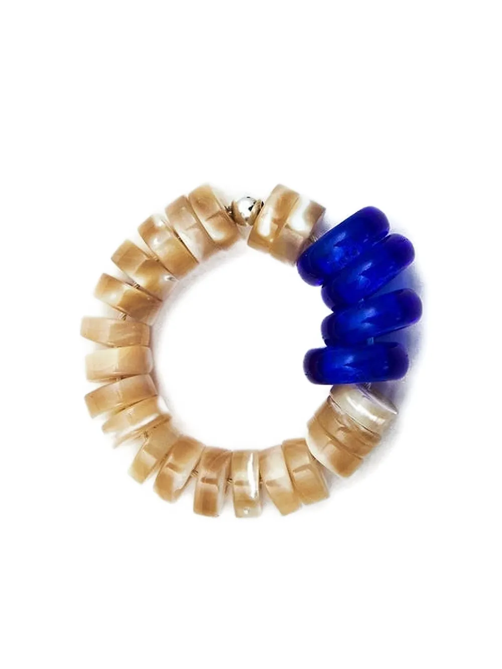 Santangelo mother-of-pearl lento ring - Toni neutri