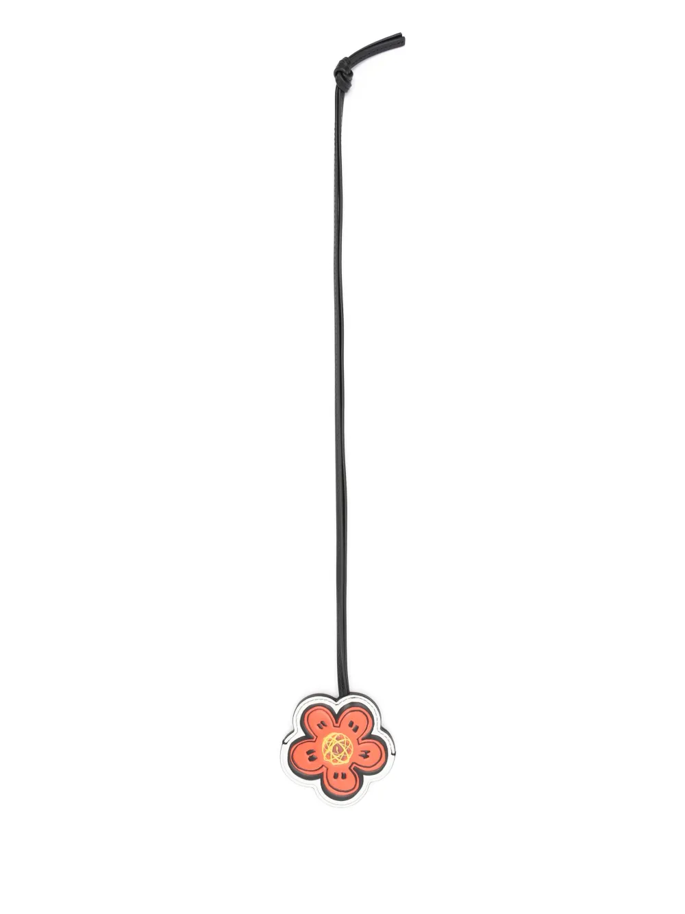 Kenzo Boke Flower leather keyring Zwart