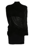 FRANCESCO MURANO draped high-neck dress - Black