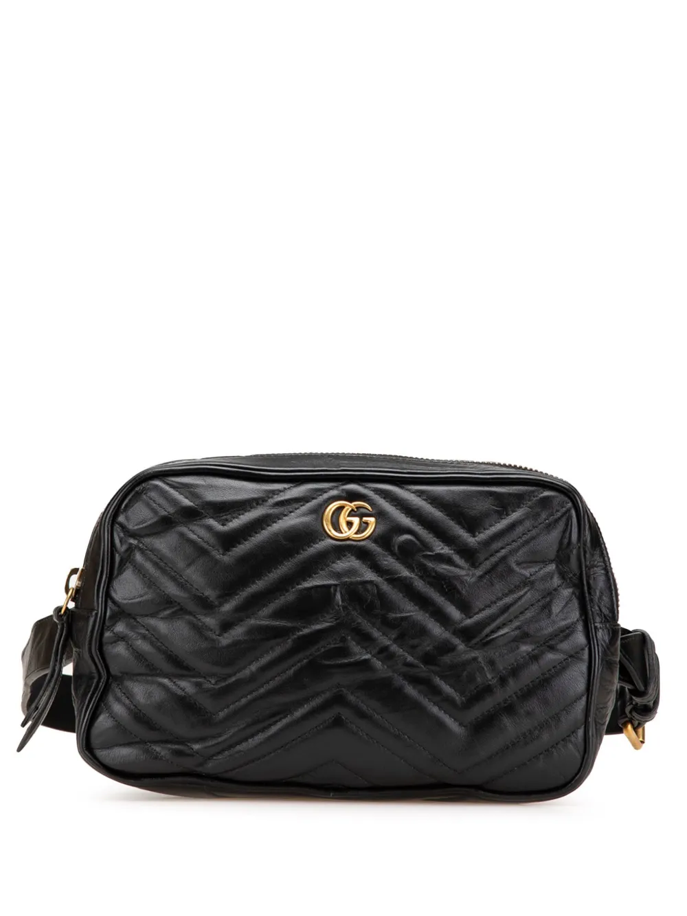 Gucci Pre-Owned 2016-2025 GG Marmont Square Matelasse Leather belt bag Gucci Pre-Owned 2016-2025 GG Marmont Square Matelasse Leather belt bag
