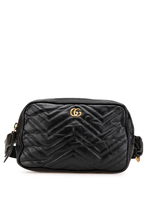 Gucci Pre-Owned 2016-2025 GG Marmont Square Matelasse Leather belt bag