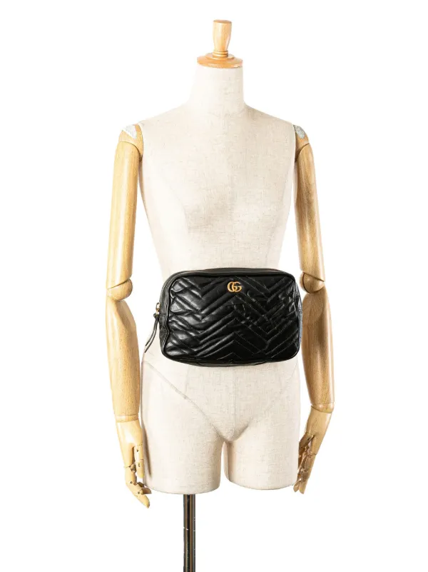 Gucci Pre-Owned 2016-2025 GGマーモント スクエア マテラッセ Gucci Pre-Owned 2016-2025 GGマーモント スクエア マテラッセ
