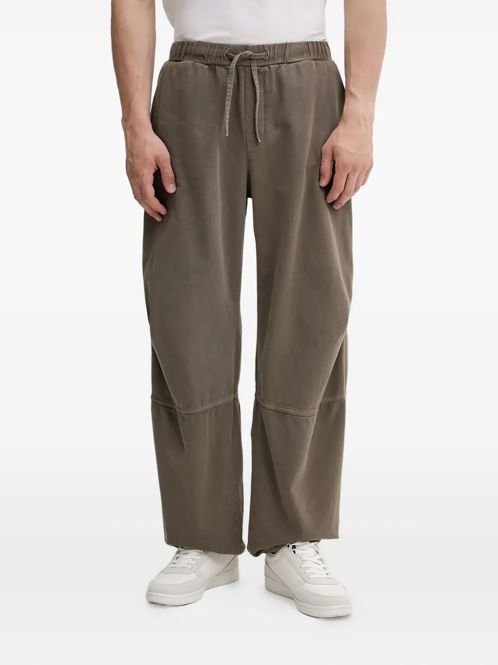 Won Hundred Sydney broek met elastische taille en vlakken Grijs