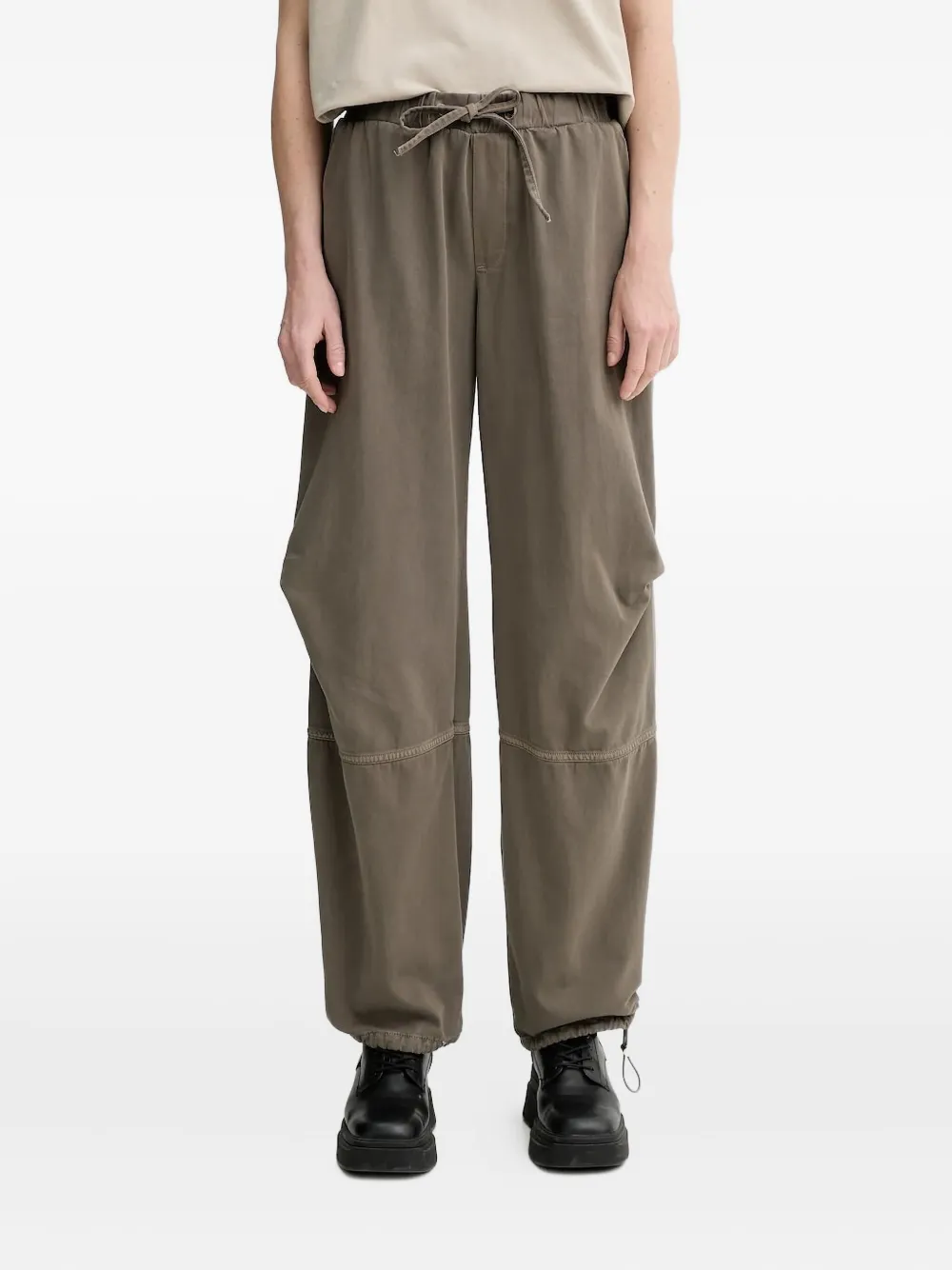 Won Hundred Sydney broek met elastische taille en vlakken Grijs