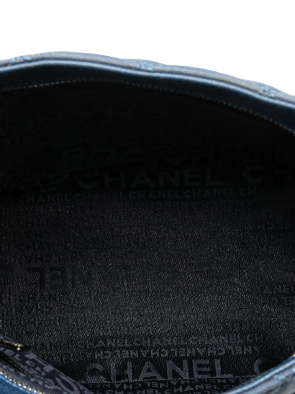 Pre-owned Chanel 2004-2005 Quilted Canvas And Caviar Tassel Tote Bag