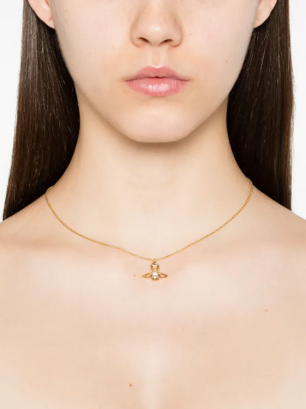Vivienne Westwood Lee Orb Pendant Necklace ネックレス Vivienne Westwood Lee Orb Necklace | Gold | FARFETCH