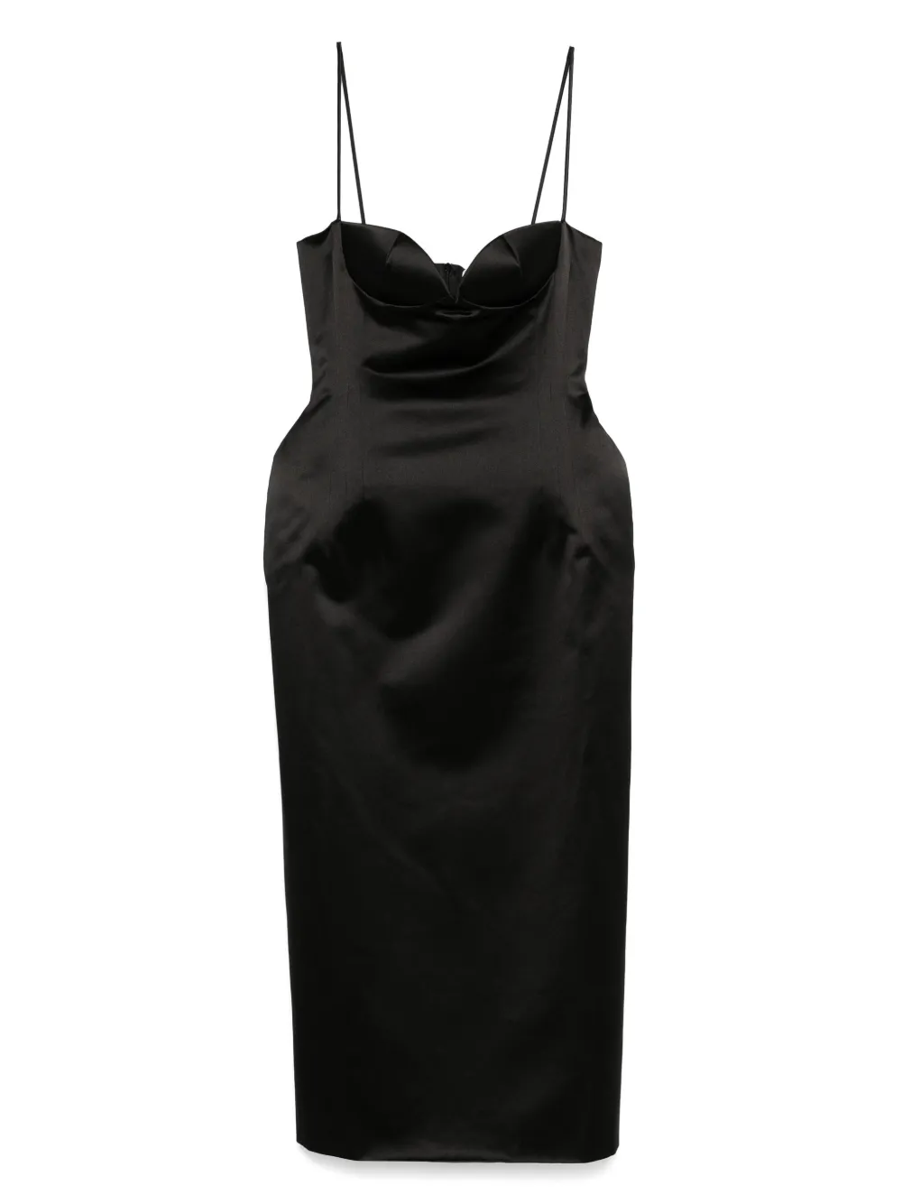 Magda Butrym silk dress Zwart