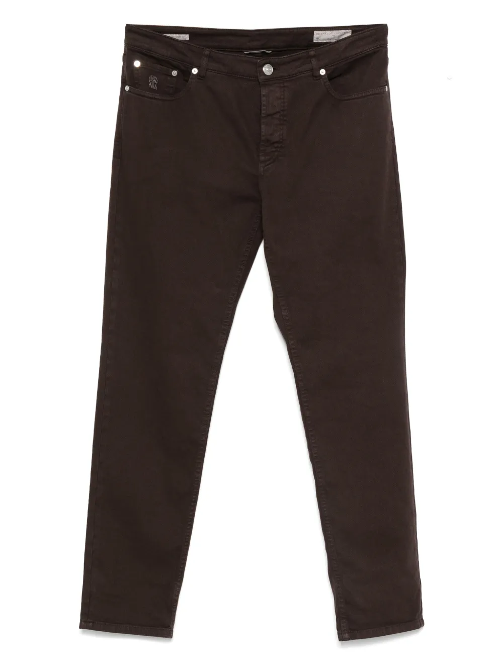 Brunello Cucinelli Katoenen straight jeans Bruin