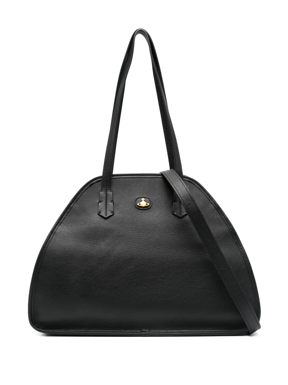 Vivienne Westwood Leren schoudertas Zwart