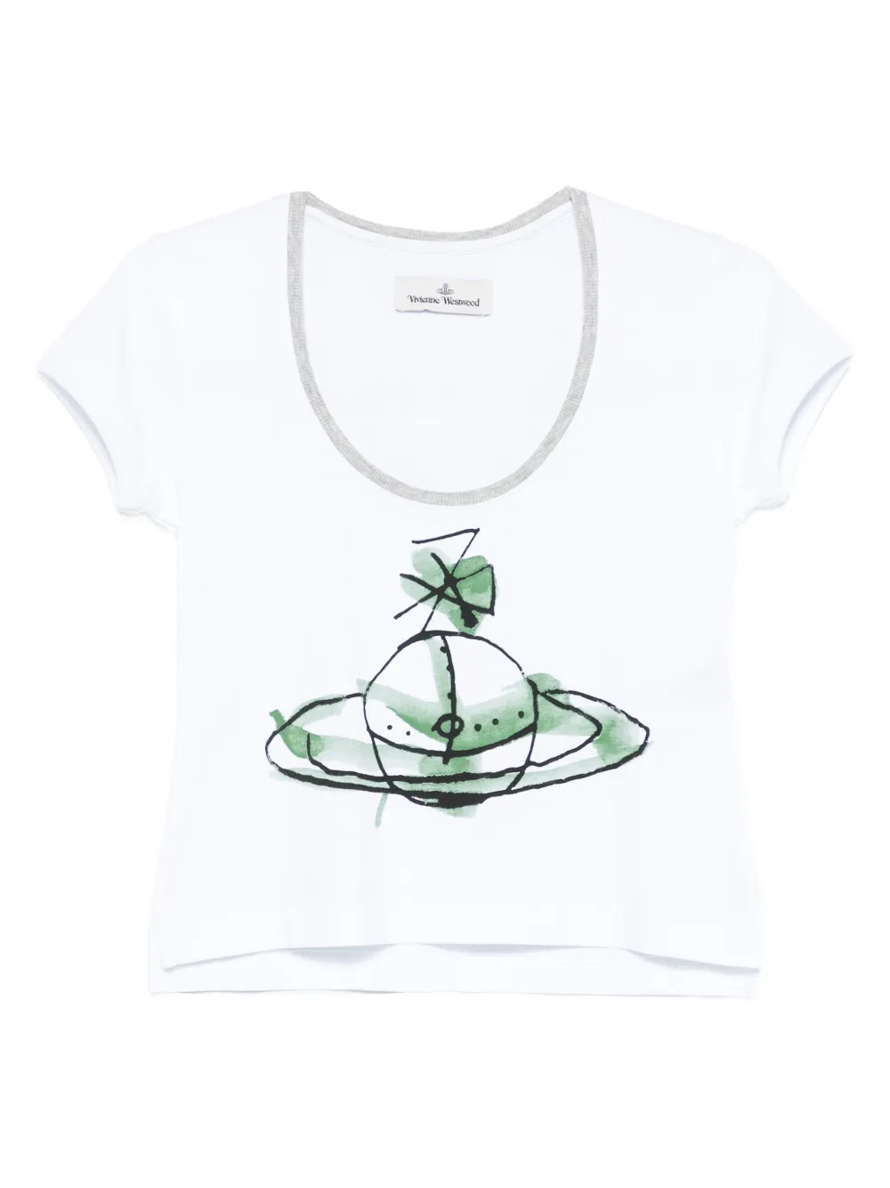 Vivienne Westwood Orb-print Cotton T-shirt In White