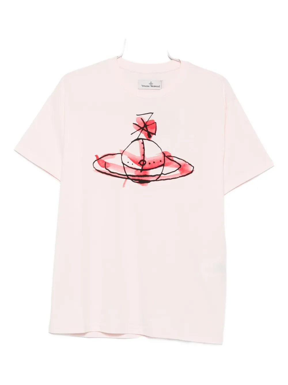 Vivienne Westwood orb-print organic cotton t-shirt | Pink | Image 1