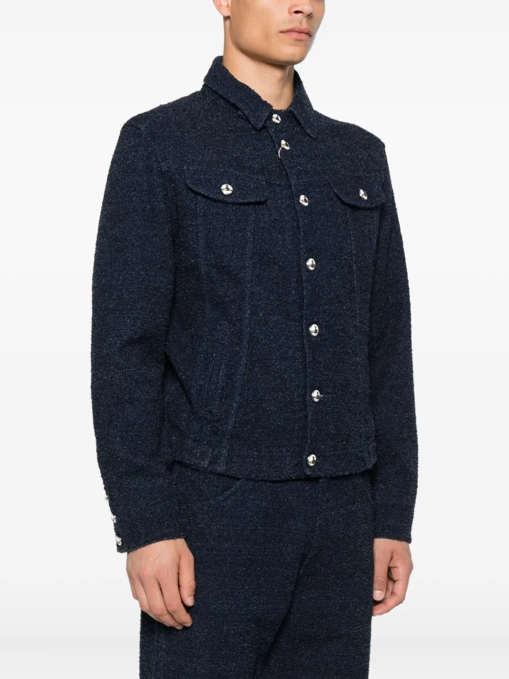 Vivienne Westwood button-fastening denim jacket Blauw