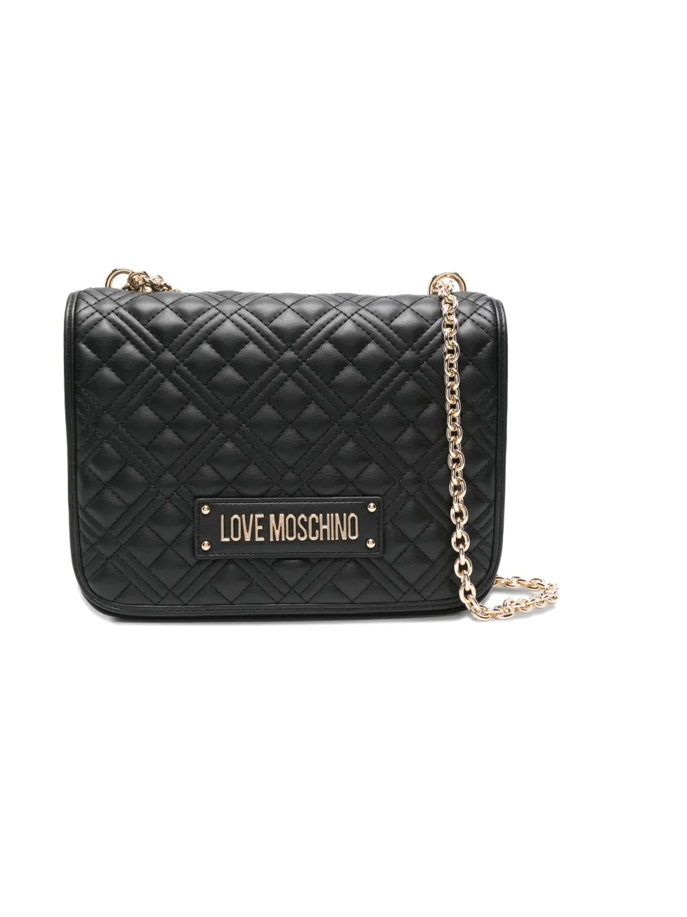 Love Moschino quilted shoulder bag - Nero
