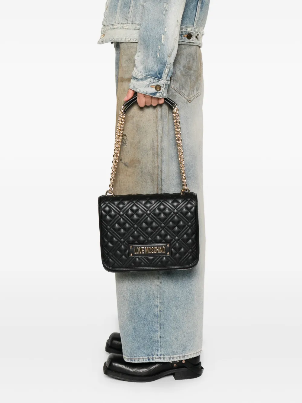 Love Moschino Gewatteerde schoudertas Zwart