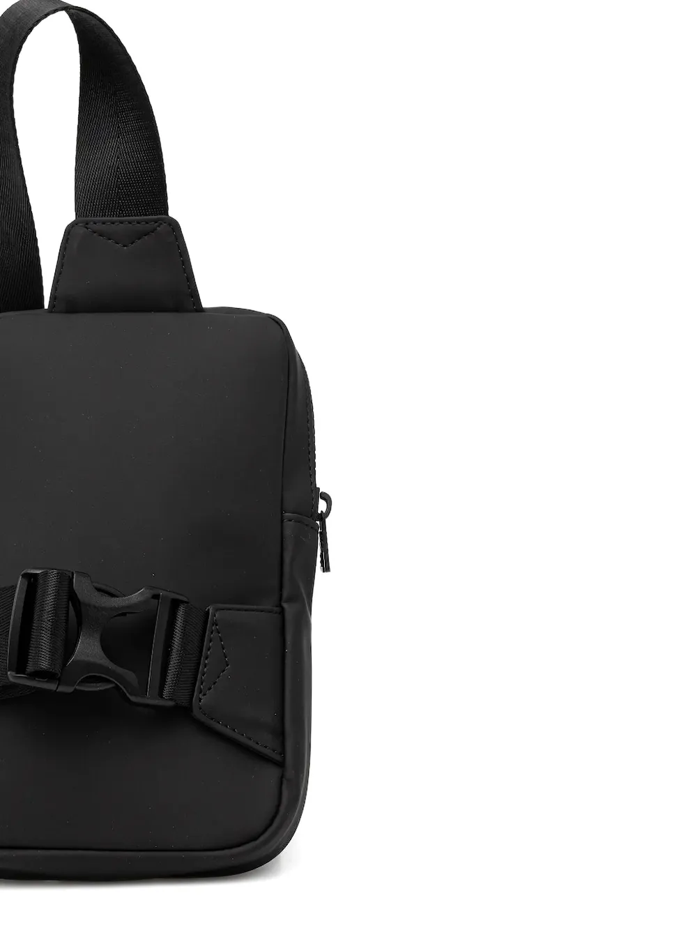 Ea7 Embossed-logo Shouder Bag In Black
